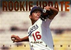 Hideo Nomo #7 Baseball Cards 1995 Fleer Update Rookie Prices