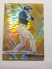 Freddie Freeman [Gold Pulsar] Baseball Cards 2018 Panini Chronicles Spectra Prices