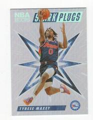 Tyrese Maxey Basketball Cards 2022 Panini Hoops Spark Plugs Prices