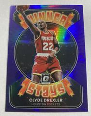 Clyde Drexler [Purple] #15 Basketball Cards 2021 Panini Donruss Optic Winner Stays Prices