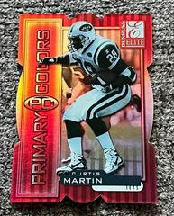 Curtis Martin [Red Die Cut] #16 Football Cards 1999 Panini Donruss Elite Primary Colors Prices