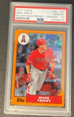 Mike Trout [Orange] #87-MT Baseball Cards 2017 Topps Silver Pack Promo Prices