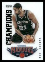 Tim Duncan #3 Basketball Cards 2012 Panini Marquee Prices