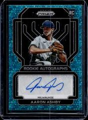 Aaron Ashby [Teal Donut Circles Prizm] #RA-AS Baseball Cards 2022 Panini Prizm Rookie Autographs Prices