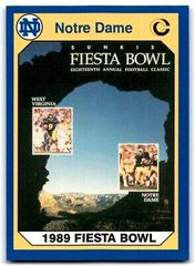 1989 Fiesta Bowl Football Cards 1990 Notre Dame Collegiate Collection Prices