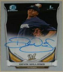 Devin Williams #DWI Baseball Cards 2014 Bowman Chrome Autograph Prospects Prices