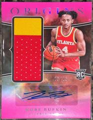 Kobe Bufkin [Pink] #7 Basketball Cards 2023 Panini Origins Rookie Jersey Autograph Prices
