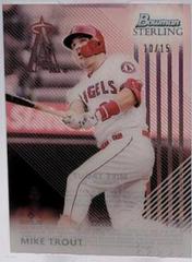 Mike Trout [Rose Gold] #ST-MT Baseball Cards 2022 Bowman Sterling Tek Prices