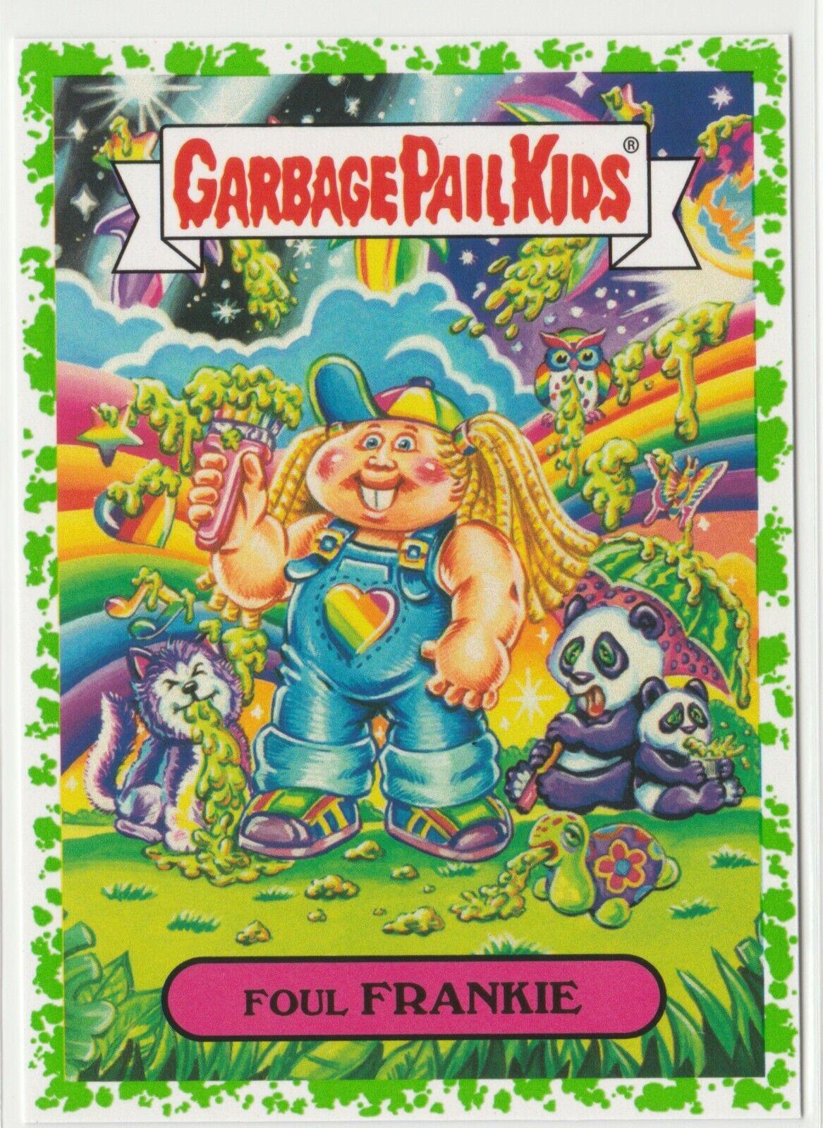 Foul FRANKIE [Green] #3b Garbage Pail Kids We Hate the 80s