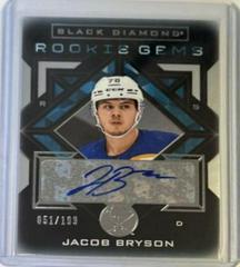 Jacob Bryson [Pure Black Signature] Hockey Cards 2021 Upper Deck Black Diamond Rookie Gems Prices