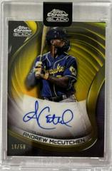 Andrew McCutchen [Gold] Baseball Cards 2022 Topps Chrome Black Autographs Prices