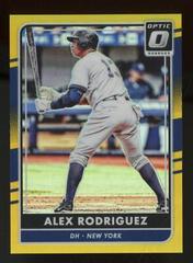 Alex Rodriguez [Gold] Baseball Cards 2016 Panini Donruss Optic Prices
