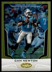 Cam Newton [Mirror Gold] #1 Football Cards 2017 Panini Certified Prices