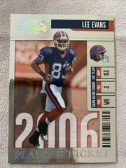 Lee Evans [Playoff Ticket] #10 Football Cards 2006 Playoff Contenders Prices
