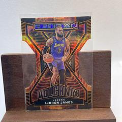 LeBron James #25 Basketball Cards 2022 Panini Obsidian Volcanix Prices