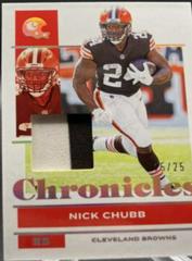 Nick Chubb [Jersey Prime] #23 Football Cards 2021 Panini Chronicles Prices