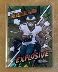 D'Andre Swift [Green] #20 Football Cards 2023 Panini Absolute Explosive Prices