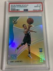 Donte DiVincenzo [Gold] #118 Basketball Cards 2018 Panini Status Prices