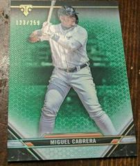 Miguel Cabrera [Emerald] #12 Baseball Cards 2021 Topps Triple Threads Prices