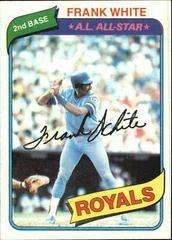 Frank White #45 Baseball Cards 1980 Topps Prices