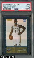 Zion Williamson [Silver] #81 Basketball Cards 2019 Panini Stickers Cards Prices