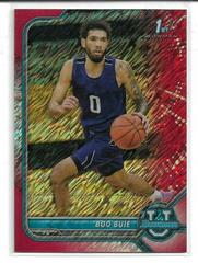 Boo Buie [Chrome Red Shimmer Refractor] #58 Basketball Cards 2021 Bowman University Prices