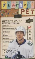 Elias Pettersson [Gold] #TP-10 Hockey Cards 2023 Upper Deck Teachers Pet Prices