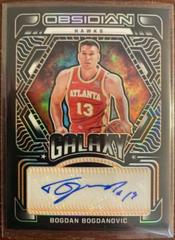 Bogdan Bogdanovic [Orange] #GA-BOG Basketball Cards 2021 Panini Obsidian Galaxy Autographs Prices