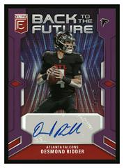 Desmond Ridder #BFS-DR Football Cards 2023 Panini Donruss Elite Back to the Future Signatures Prices