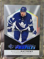 Auston Matthews [Silver Spectrum] #AP-17 Hockey Cards 2022 SP Authentic Profiles Prices