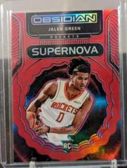 Jalen Green [Red Flood] Basketball Cards 2021 Panini Obsidian Supernova Prices