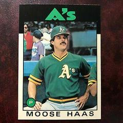 Moose Haas #44T Baseball Cards 1986 Topps Traded Tiffany Prices