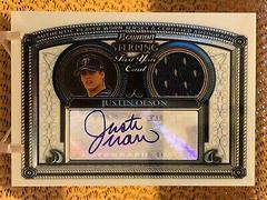 Justin Olson [Autograph Relic] #BS-JO Baseball Cards 2005 Bowman Sterling Prices