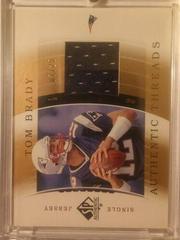 Tom Brady [Single Jersey Gold] Football Cards 2003 SP Authentic Threads Prices