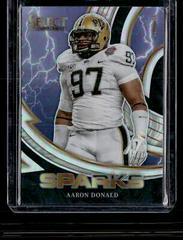 Aaron Donald [Silver] #SPR-AD Football Cards 2023 Panini Select Draft Picks Sparks Prices