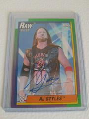 AJ Styles Wrestling Cards 2021 Topps Heritage WWE Autographs Prices