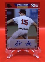 Spencer Strider [Red] #PS-SS1 Baseball Cards 2021 Pro Set Autographs Prices
