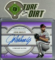 John Smoltz [Purple] Baseball Cards 2022 Topps Definitive Legendary Autograph Collection Prices