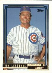 Jim Lefebvre #63t Baseball Cards 1992 Topps Traded Prices