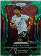Serge Gnabry [Green Wave] Soccer Cards 2022 Panini Prizm World Cup Prices