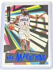 James Harden [Sapphire] #9 Basketball Cards 2022 Panini Court Kings Maestros Prices