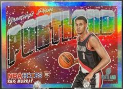 Kris Murray [Winter Holo] #5 Basketball Cards 2023 Panini Hoops Rookie Greetings Prices