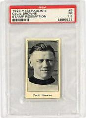 Cecil Browne [Stamp Redemption] #5 Hockey Cards 1923 V128 Paulin's Prices