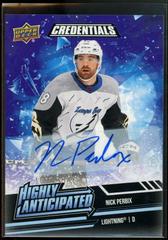 Nick Perbix Hockey Cards 2022 Upper Deck Credentials Highly Anticipated Autograph Prices