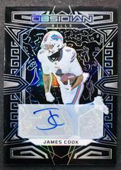 James Cook [Yellow Electric Etch] #10 Football Cards 2023 Panini Obsidian Signature Prices