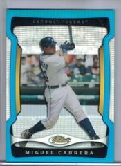 Miguel Cabrera [Blue Refractor] Baseball Cards 2009 Finest Prices