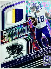 Justin Jefferson [Psychedelic] #SS-JJE Football Cards 2022 Panini Spectra Sunday Spectacle Prices