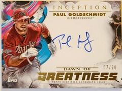 Paul Goldschmidt Baseball Cards 2023 Topps Inception Dawn of Greatness Autographs Prices