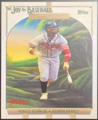 Ronald Acuna Jr. [Easel] #11 Baseball Cards 2023 Topps X Bob Ross The Joy Of Prices