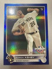 Aaron Ashby [Blue Foil] #119 Baseball Cards 2022 Topps Opening Day Prices